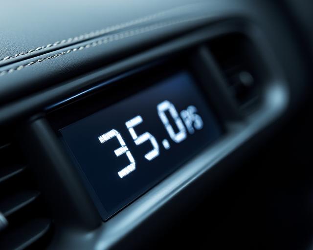 Schermo digitale con pressione impostata